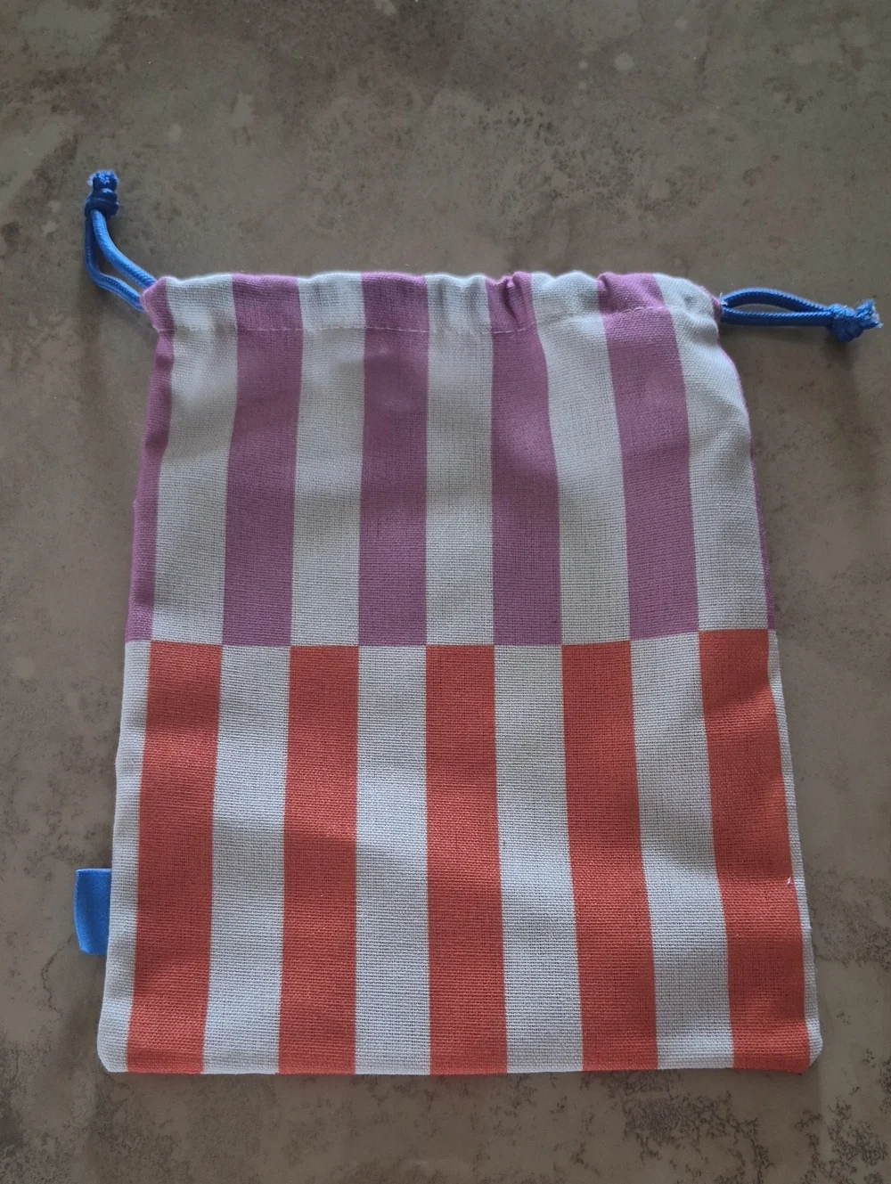 Striped Cosmetic Bag